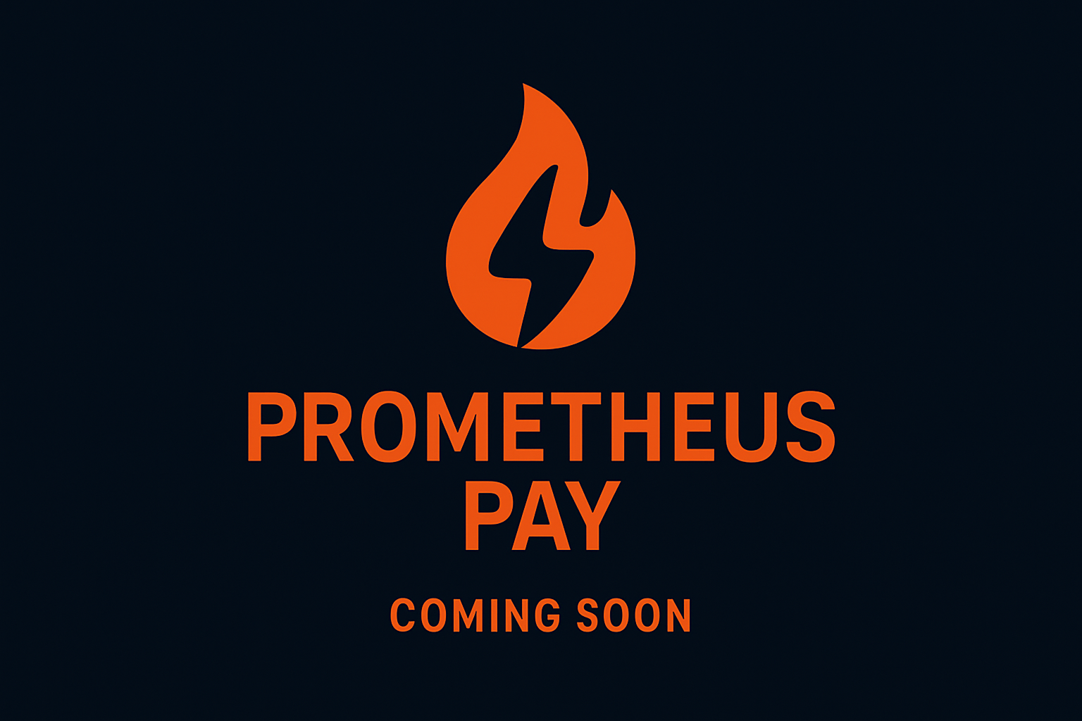 Prometheus Pay Logo and Coming Soon